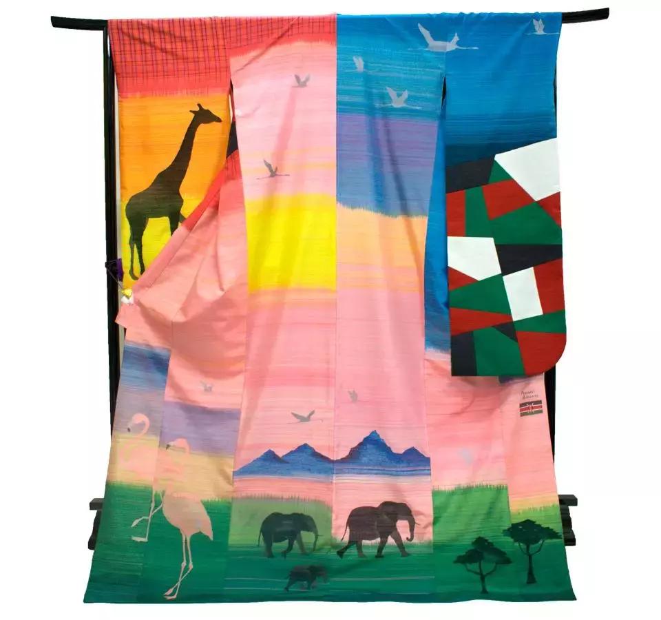 东京奥运主题和服,东京奥运会给中国设计的和服