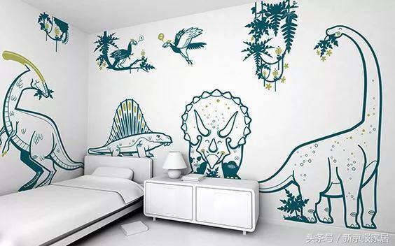 植物花卉墙绘简单又漂亮,有意思的简单墙绘