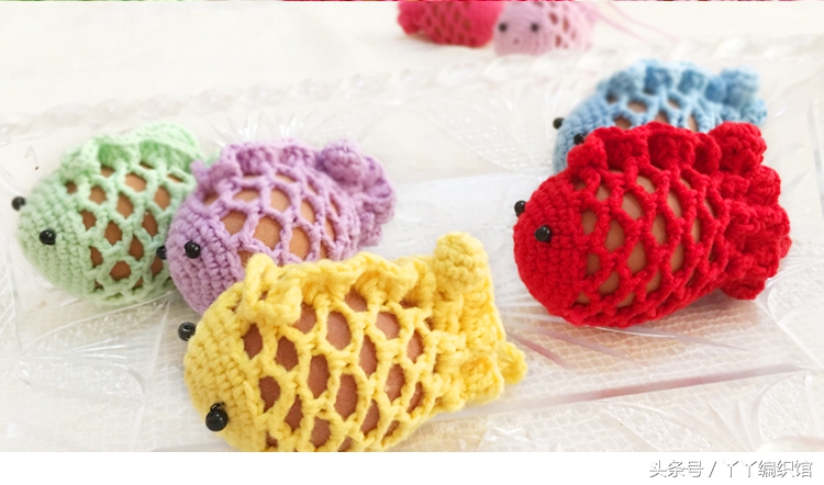 端午蛋袋立夏蛋兜兔子形状,端午鸡蛋网袋钩织