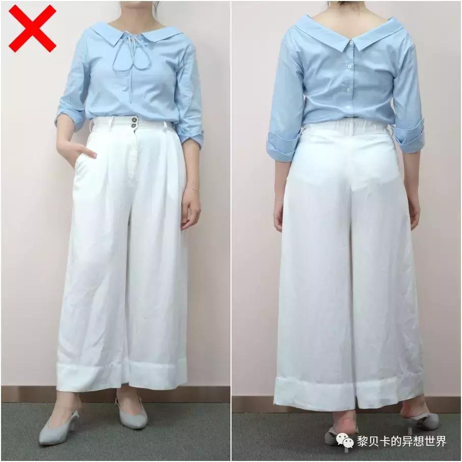 阔腿裤穿着舒服上身又显瘦又大方,超难看的阔腿裤怎样搭配