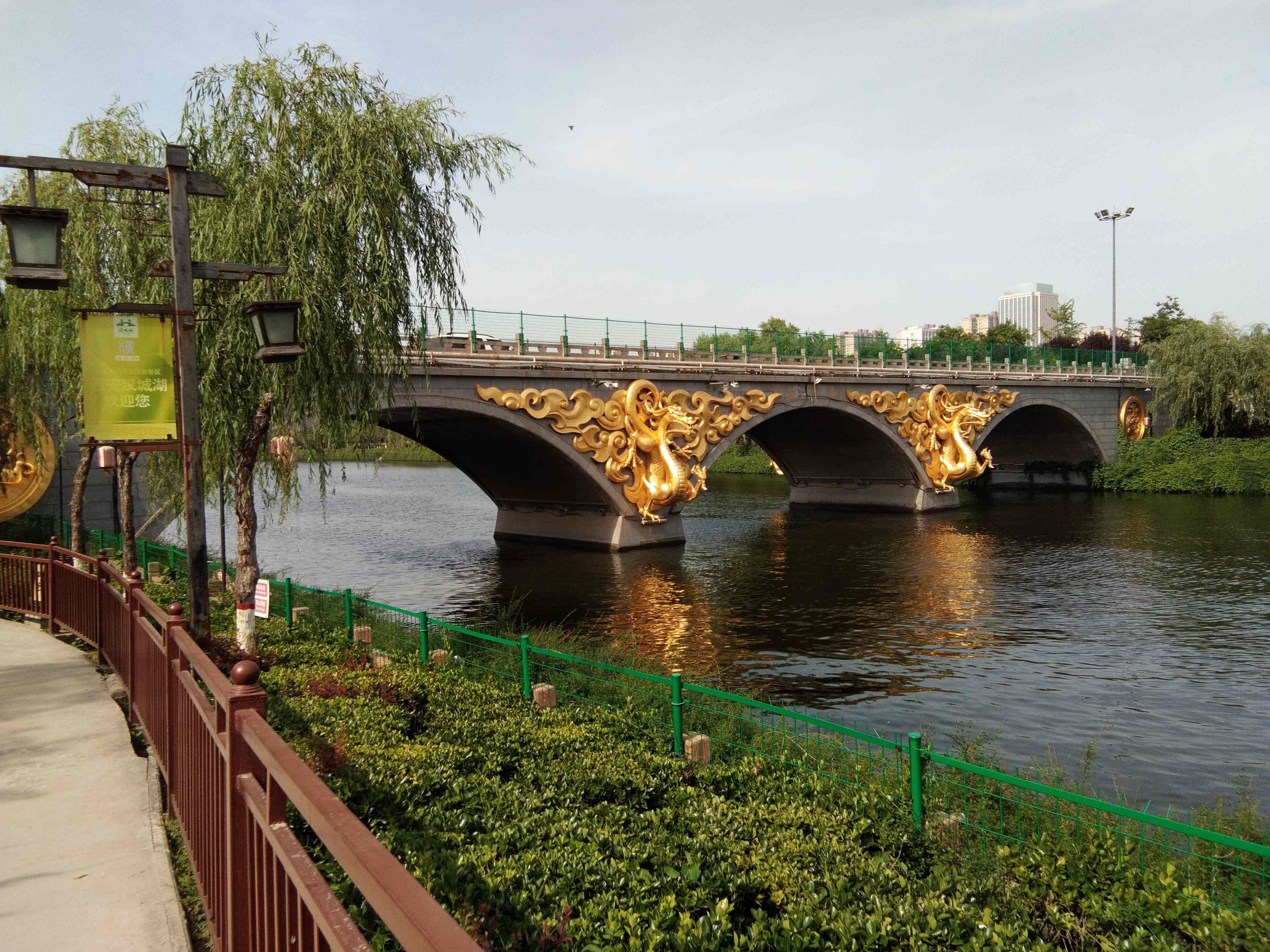 脚踏汉城湖公园全程!感受汉武辉煌!