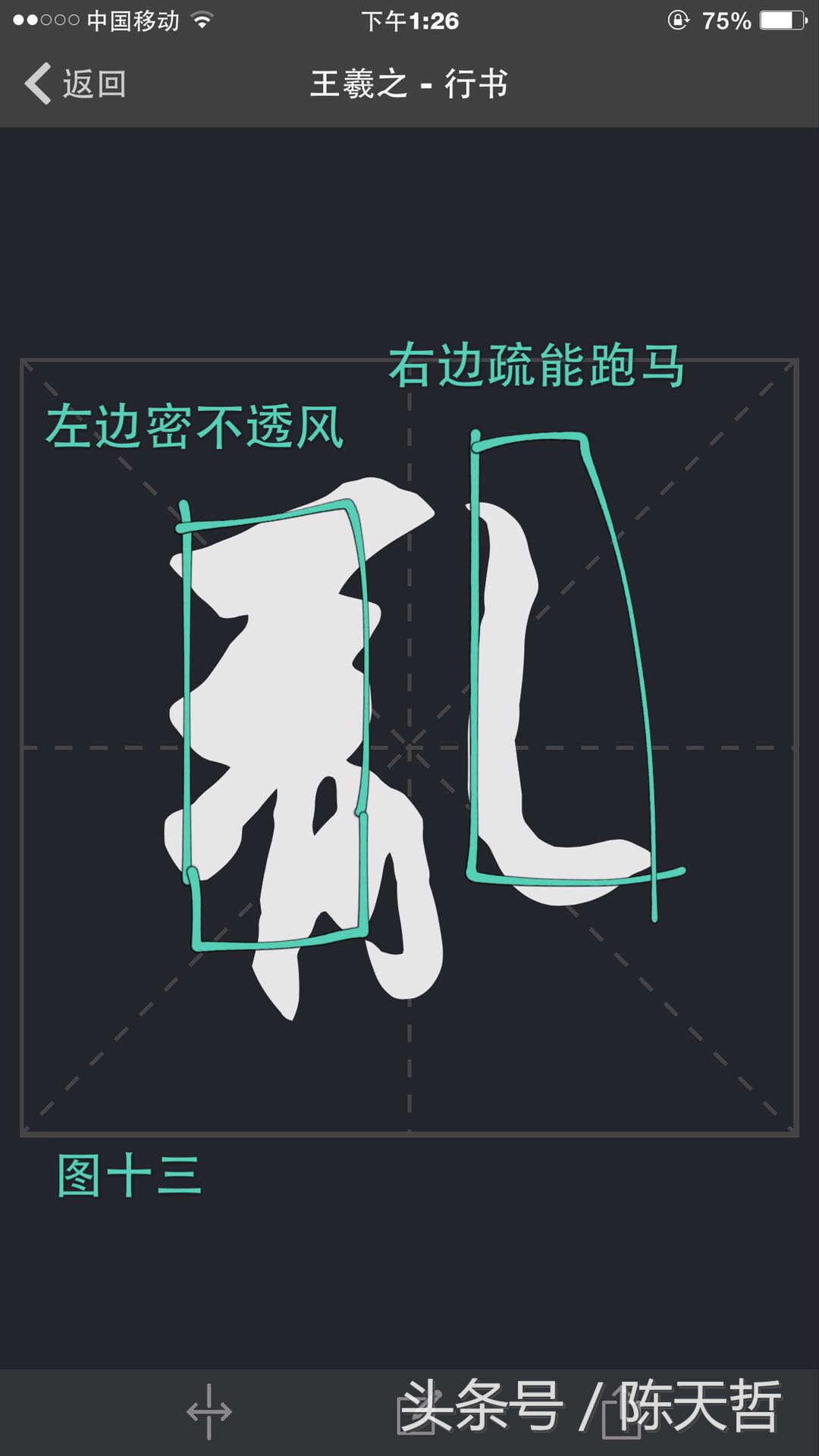 丧乱帖王羲之,王羲之丧乱帖章法分析图