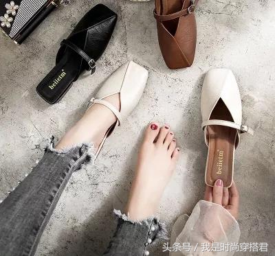 奶奶鞋软底小单鞋搭配,今年最流行的平底鞋厚小白鞋