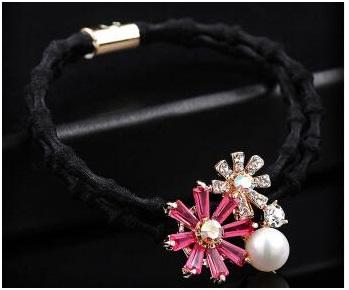 韩式清新头饰发圈,韩货随意凹造型精致发圈百搭发饰