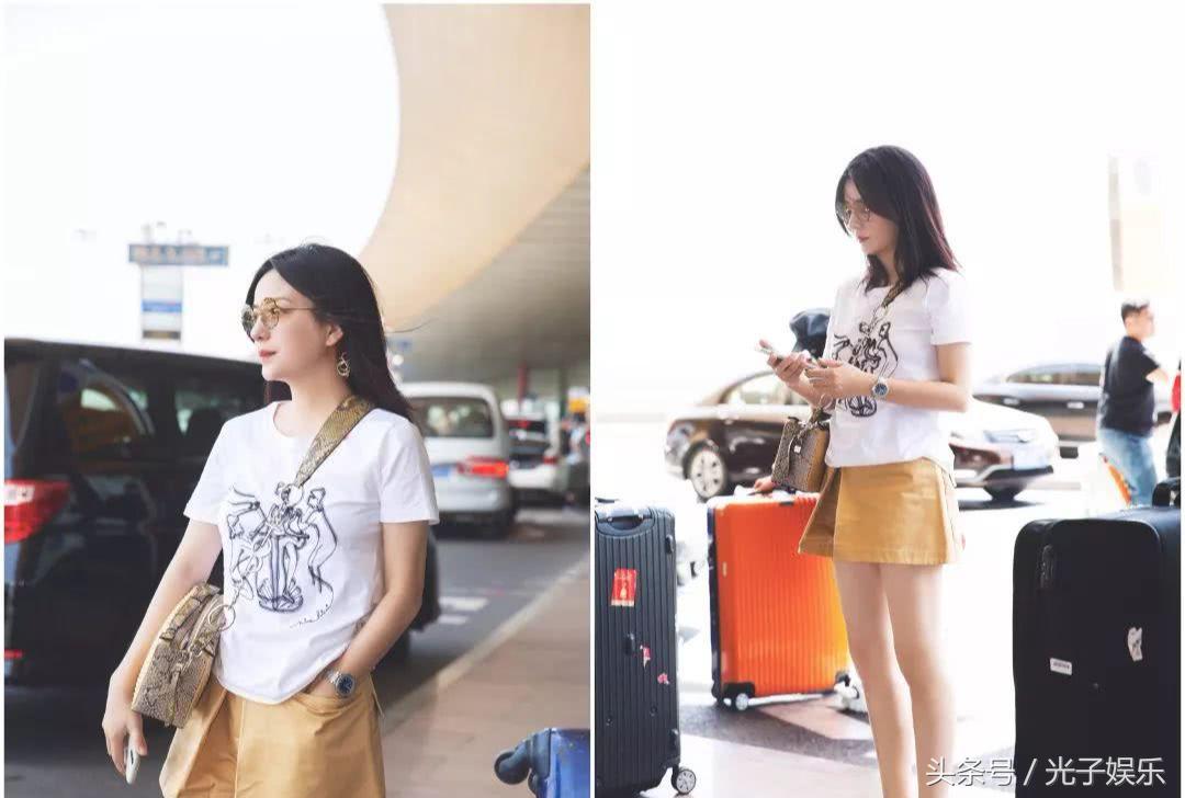 44岁赵薇薄纱长裙,赵薇44岁的减龄