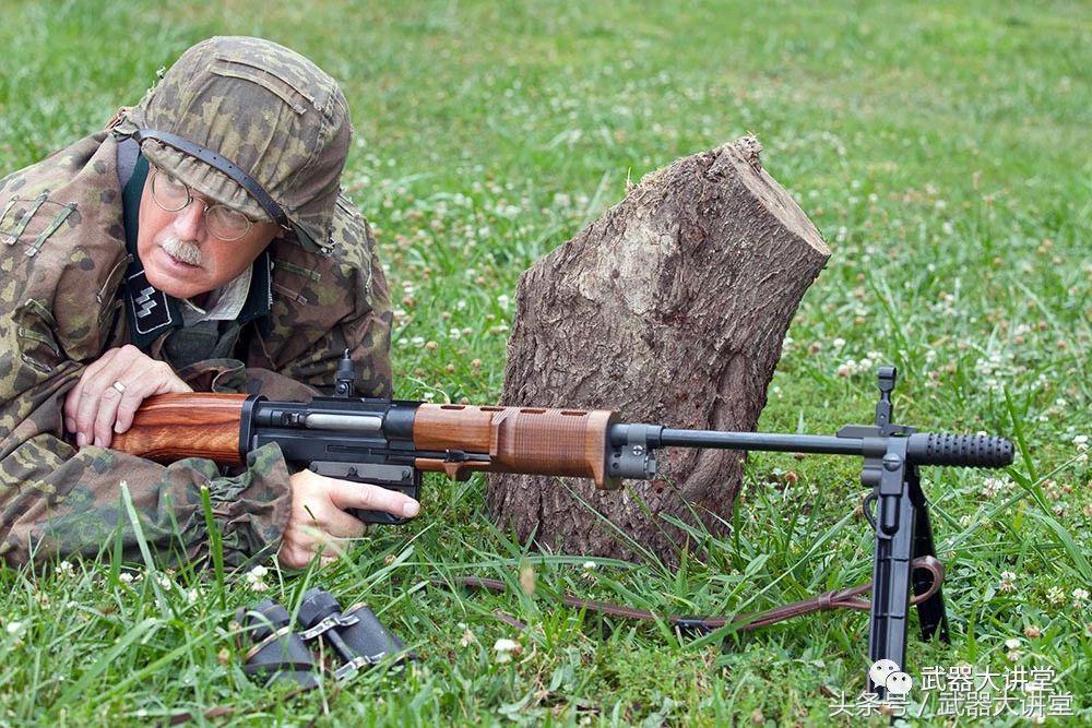 德国fg42伞兵步枪军事博物馆,fg42伞兵枪是连发的还是半自动的