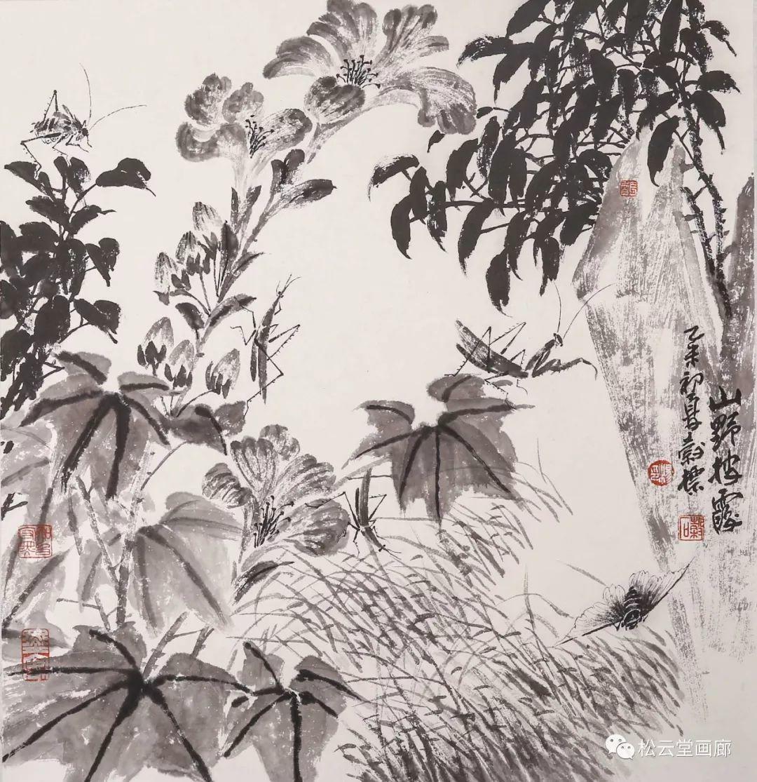 中国画中的山水花鸟画,国画花鸟画山水画欣赏