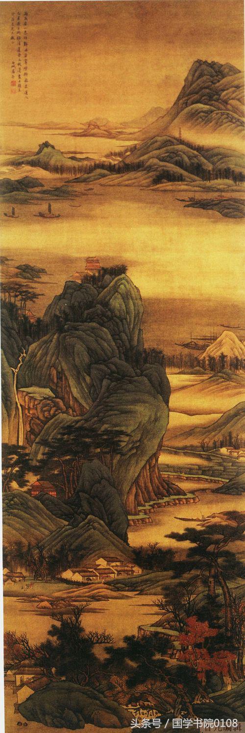 水墨丹青山水画赏析,清代著名的水墨山水画作品