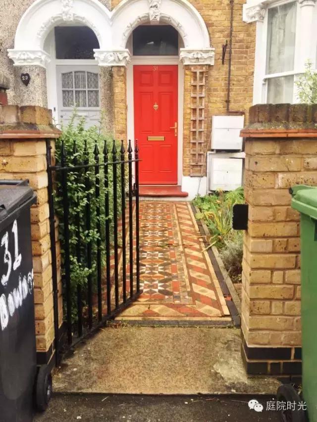 庭院小路台阶铺装效果图,马赛克庭院铺装