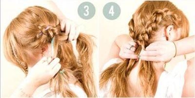 女士短发发型教程编发,过年发饰发型编发教程