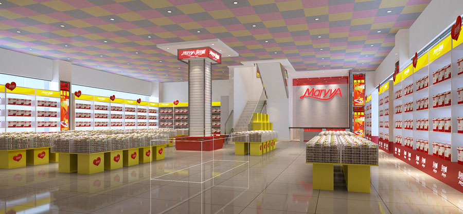 超市商店橱窗设计效果图,超市设计效果视频