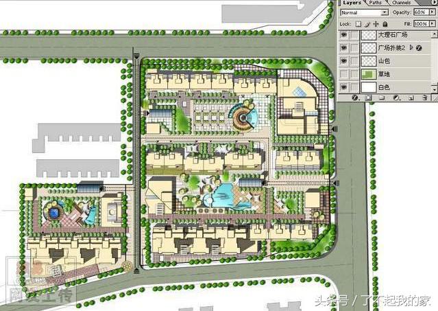ps建筑平面效果图,榻榻米ps平面效果图