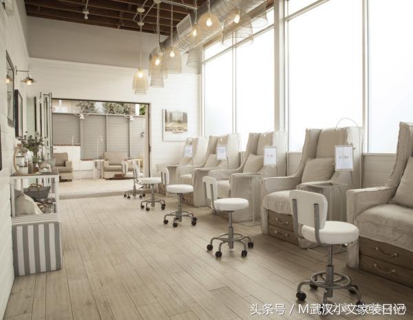 美甲店装修图片效果图简单大气,美甲店装修实拍视频