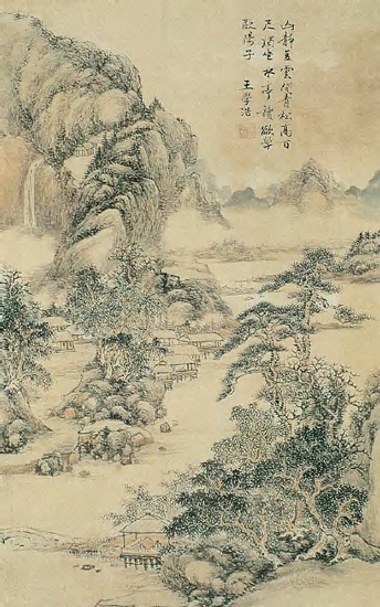 工笔浅绛山水画技法教学,传统文人浅绛山水画教学