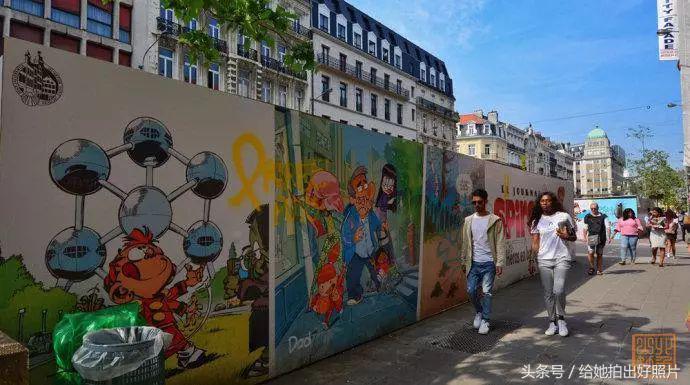 布鲁塞尔老街图,布鲁塞尔街头的美女