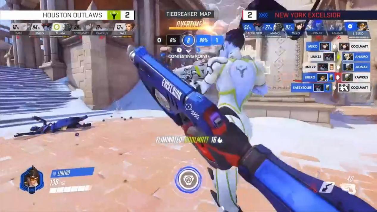 OWL常规赛4阶段第五周第三日：角斗士再掀王朝，燃料焰断英勇