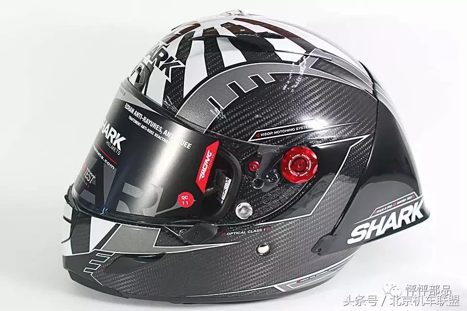 sharkracerpro头盔30周年碳纤维,sharkracerpro头盔红色