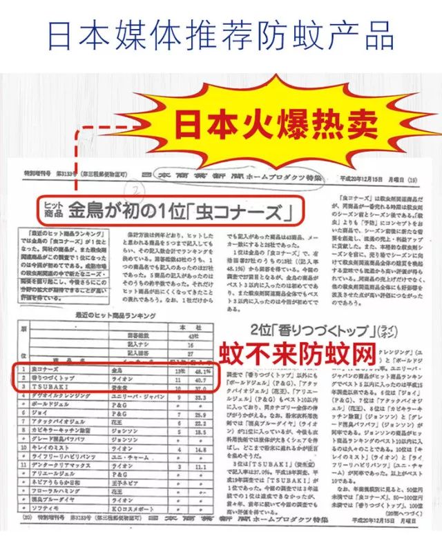 日本百年国民品牌，销量超过100000000！用了它夏天再也没蚊子