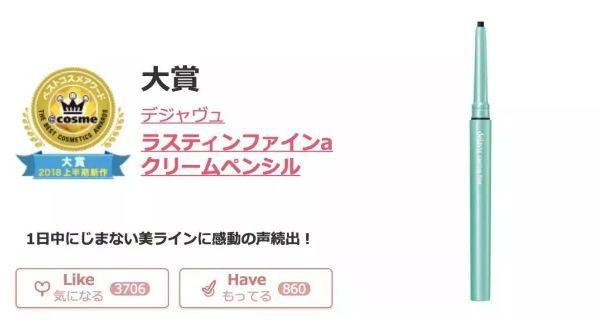 2022上半年日本cosme大赏东京新青年,2018日本cosme美容大赏榜单