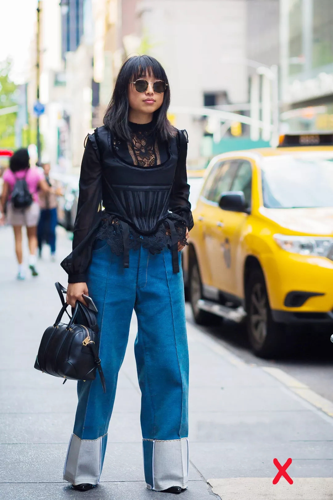 江疏影高腰直筒裤,江疏影米白色阔腿裤