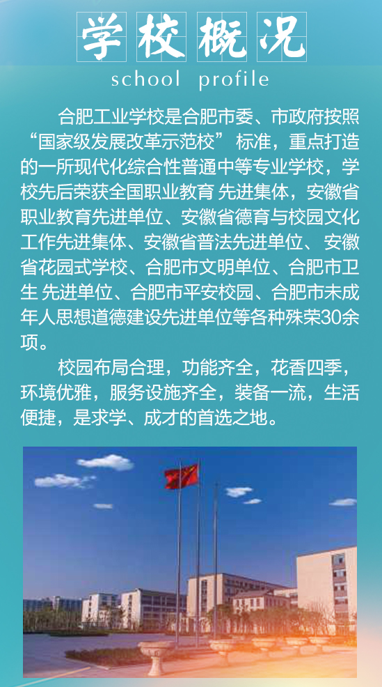 合肥工业学校正式面向全省招生,合肥工业职业学校怎么样