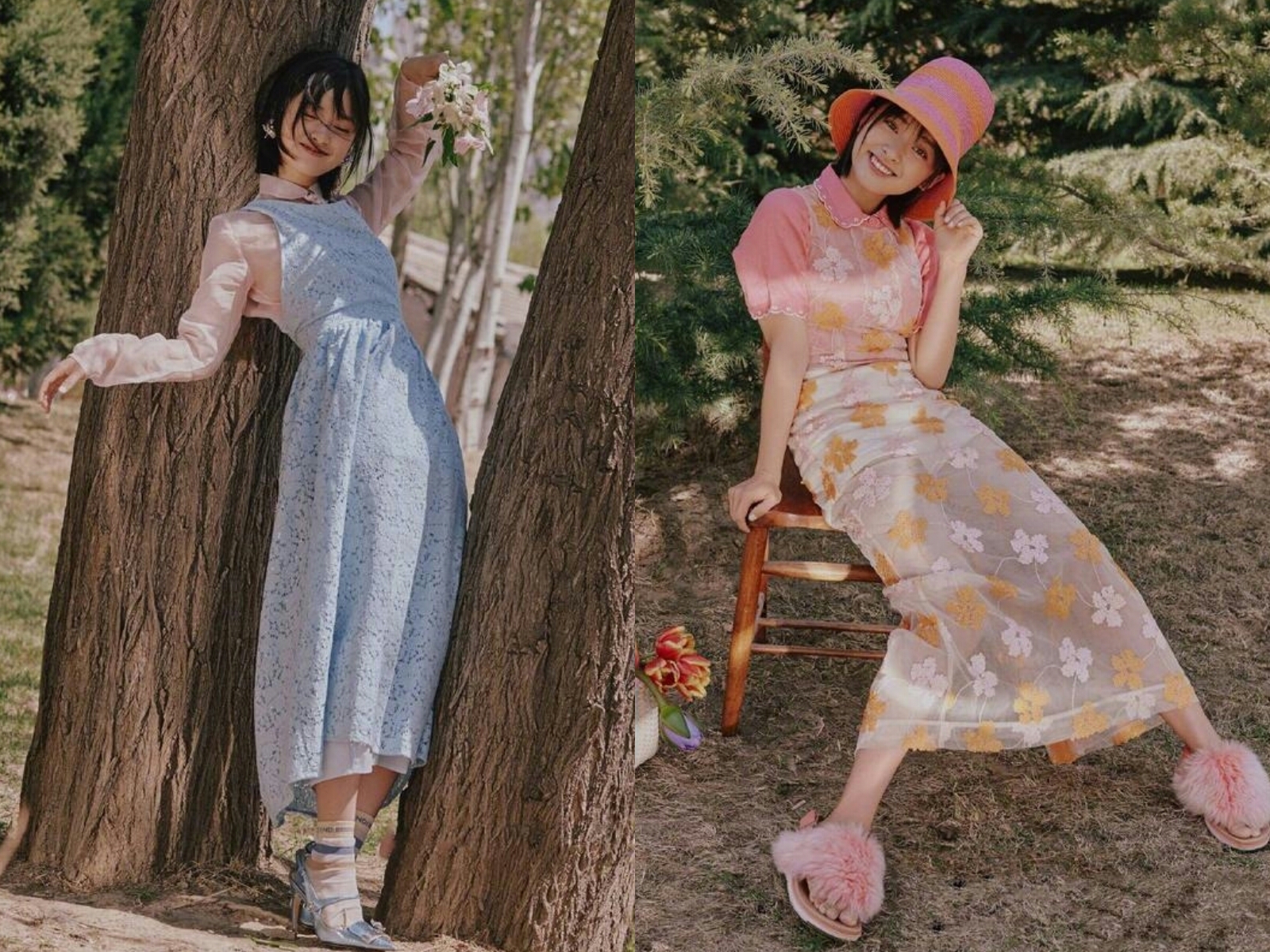 沈月时尚写真清纯短发充满少女感,沈月校服造型短发