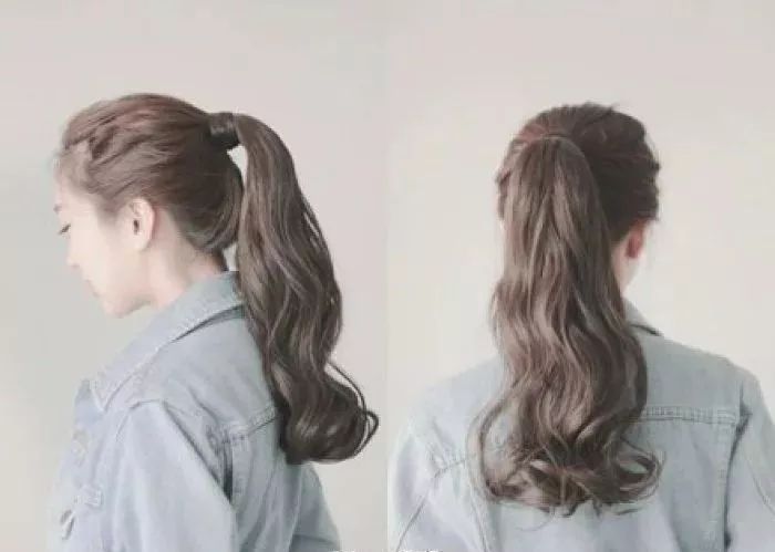 矮马尾扎发教程简单好看,你没见过的马尾扎法