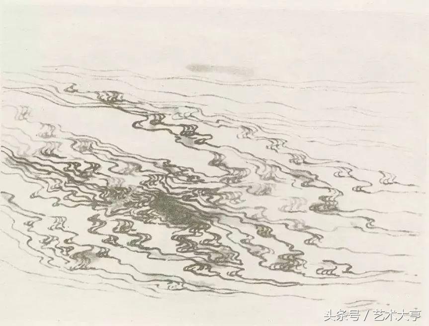 国画怎么画水中的山,画水国画教程