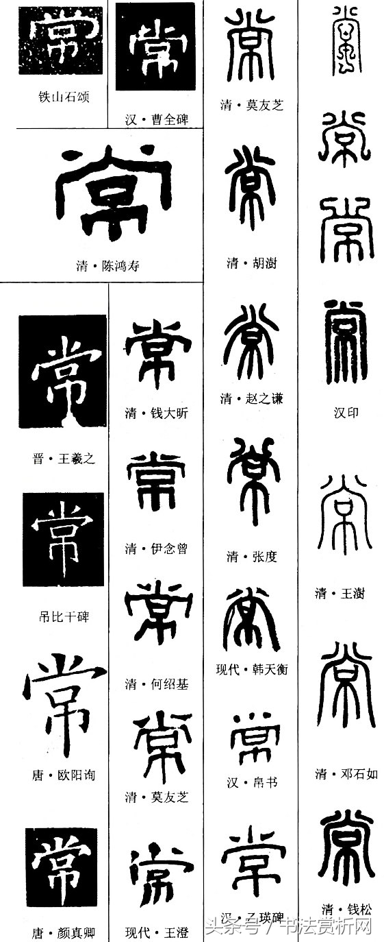 古今书法每日一字,书法一日一字楷书