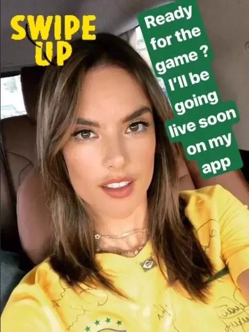 世界杯进入淘汰赛程，维密超模纷纷表示了对巴西队的支持