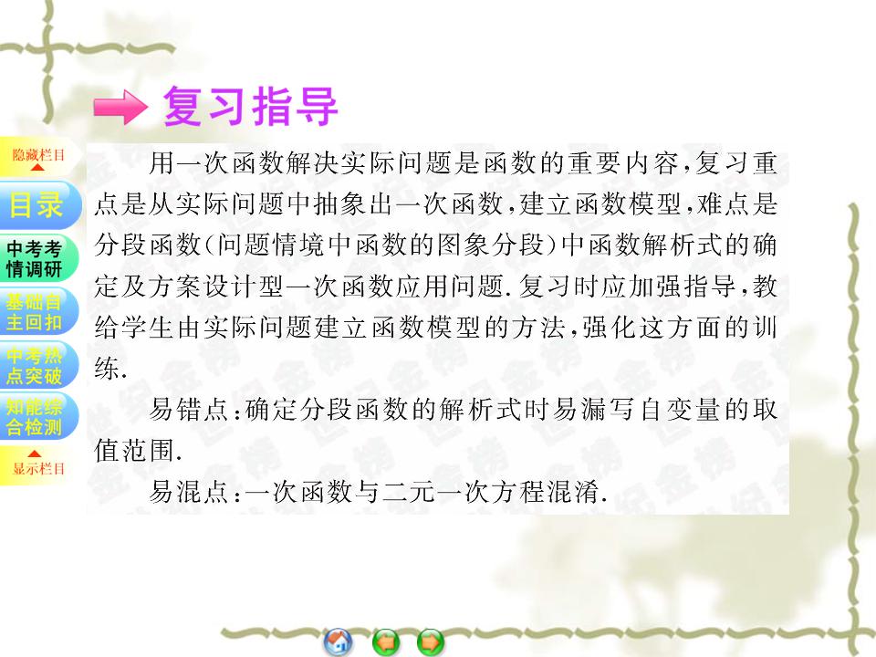 一次函数考点归纳及例题详解,初中数学一次函数解题方法与技巧