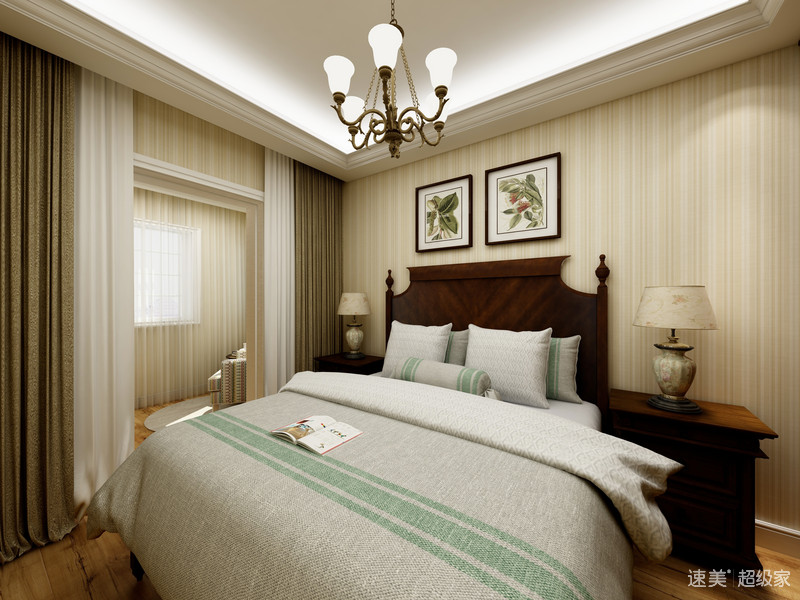 紫金苑法式装修效果图,紫金新景149户型装修案例