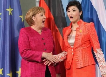 泰国总理英拉惊艳的照片,世界华人女总统