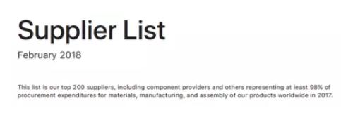 从苹果供应商看2018年全球电子产业链的中国势力变化