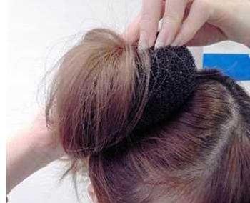 儿童盘发公主戴皇冠,7-12岁儿童简单盘发