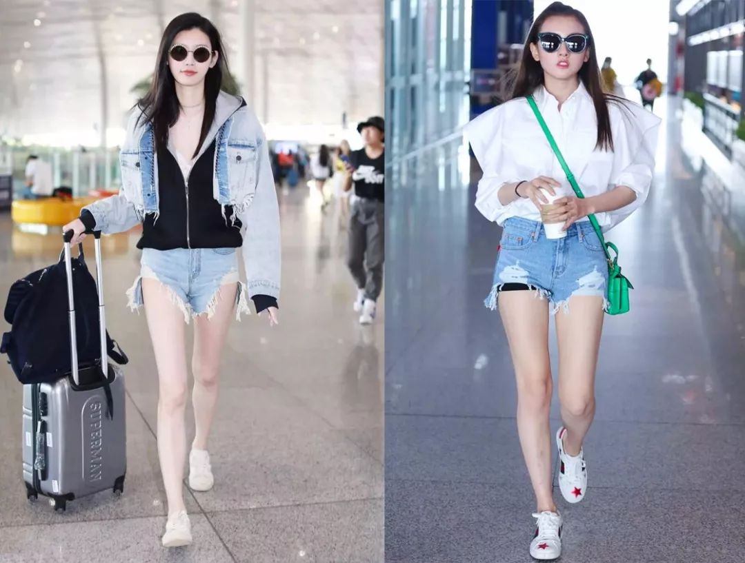 宽松牛仔短裤怎么穿才不显腿短,最适合自己的牛仔短裤