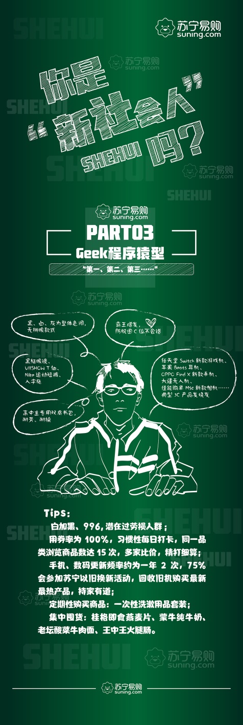 苏宁揭秘95后入职:上班小白兔,下班小燕子