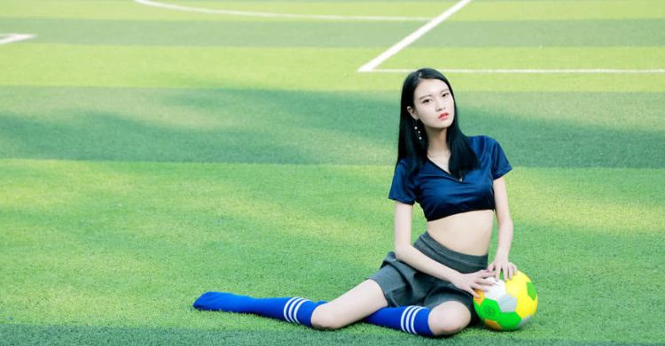 足球宝贝颜值纯享,足球宝贝身材高挑