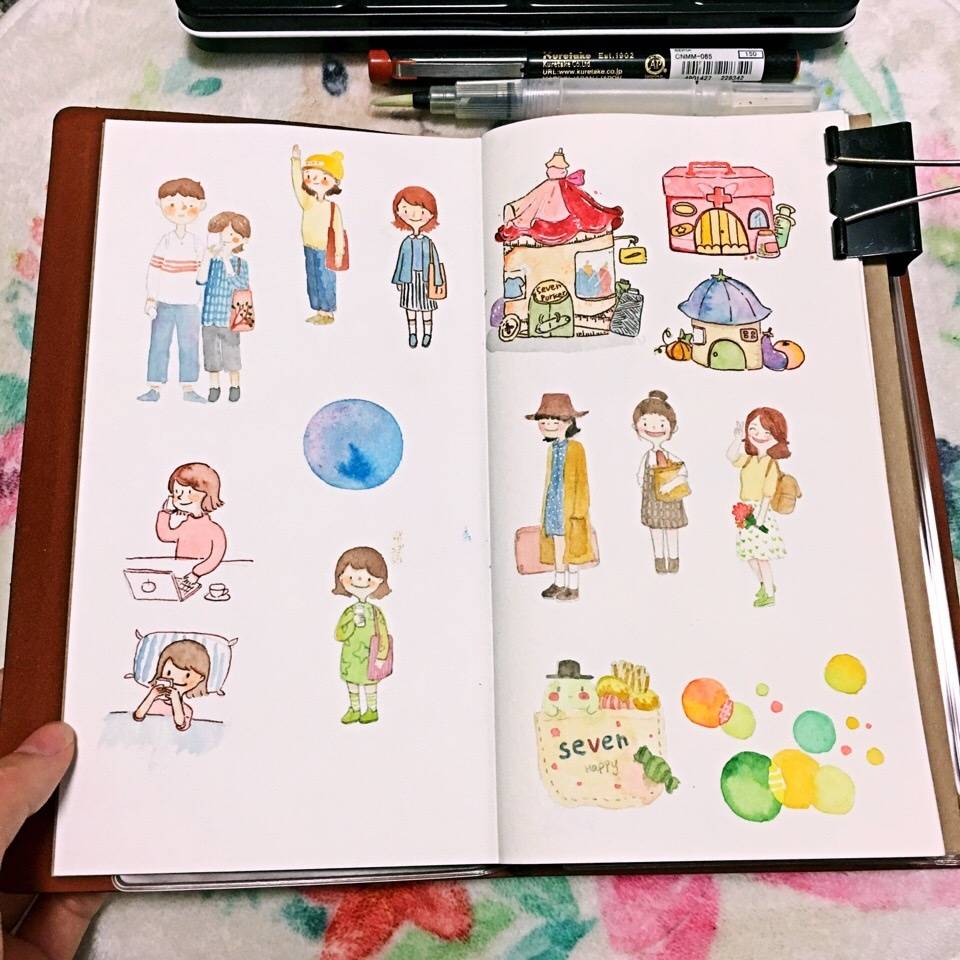 让人一眼惊艳的手绘画,美得让人惊艳的画手绘