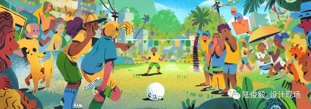 世界杯足球插画海报高清,世界杯主题手写画