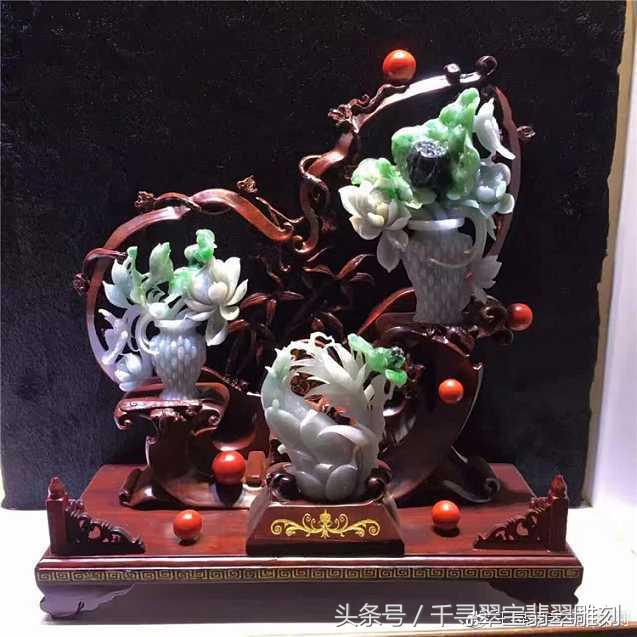 翡翠摆件价格表大全,极品白翡翠雕刻摆件