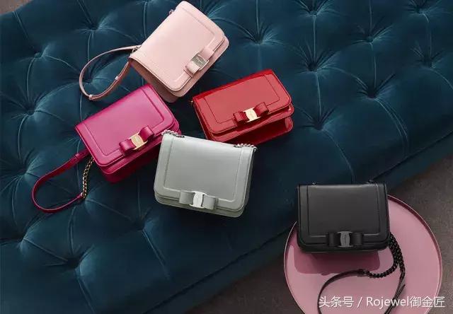 菲拉格慕包包蝴蝶结黑斜挎,菲拉格慕玫色包包