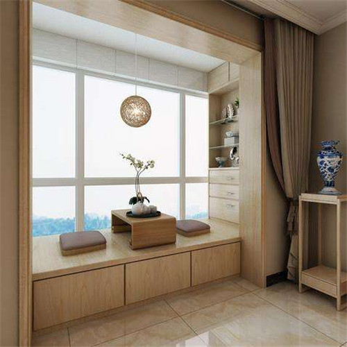2022装修流行风格阳台榻榻米,70平方小户型客厅阳台榻榻米装修