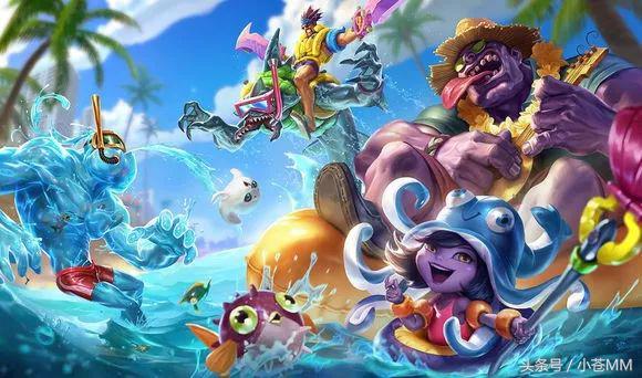 泳池派对女警臻彩皮肤原画,泳池女警炫彩皮肤