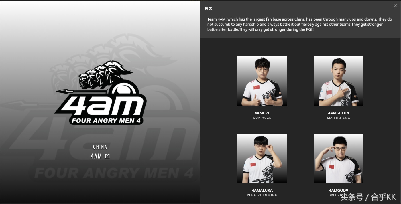 绝地求生PGI参赛队伍介绍