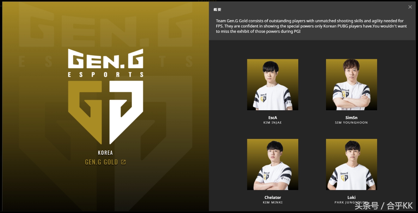 绝地求生PGI参赛队伍介绍