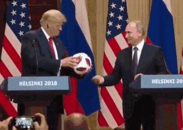 普京送特朗普足球,普京送特朗普的足球队