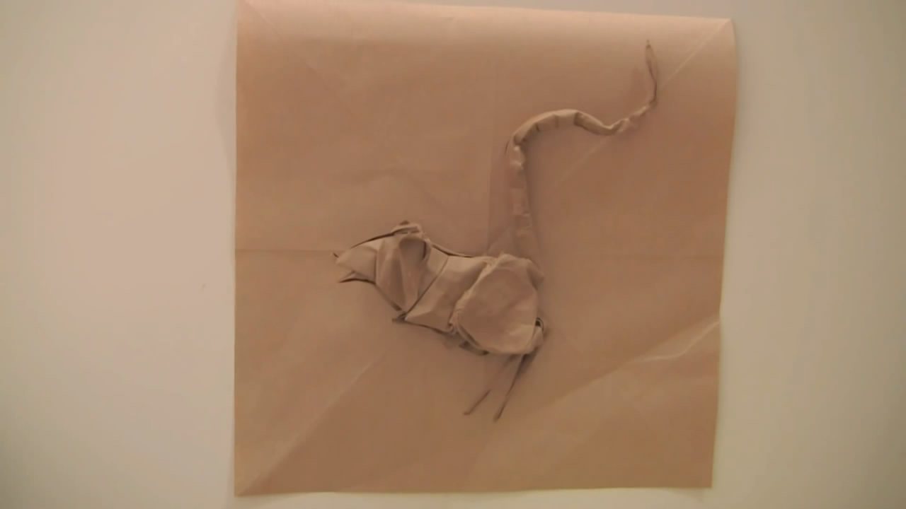 简单的折纸袋鼠,手工折纸简单袋鼠