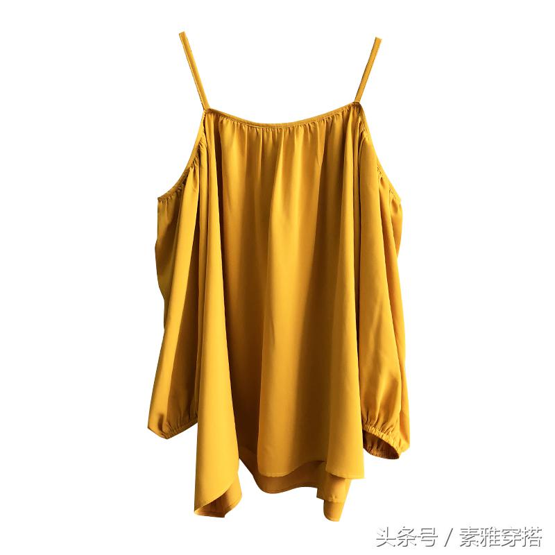 高级感小众上衣雪纺超仙,雪纺上衣女喇叭袖超仙款