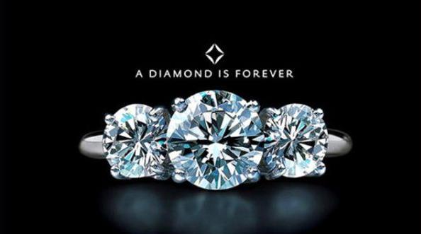 钻石恒久远一颗就破产文案,钻石恒久远一颗永流传宣传图